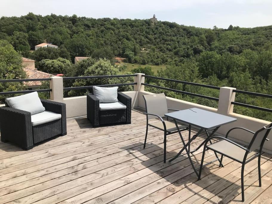 Studio Au Calme, Grande Terrasse Avec Vue Vallee Ginasservis Exterior foto